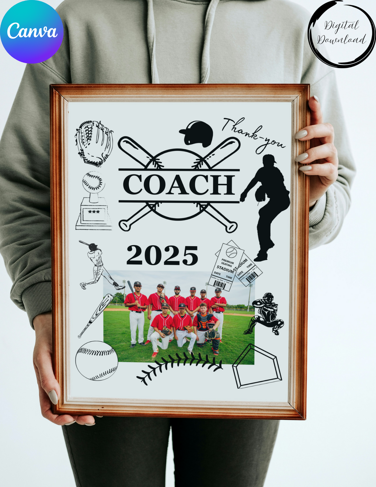 Thank-you Coach Baseball Gift