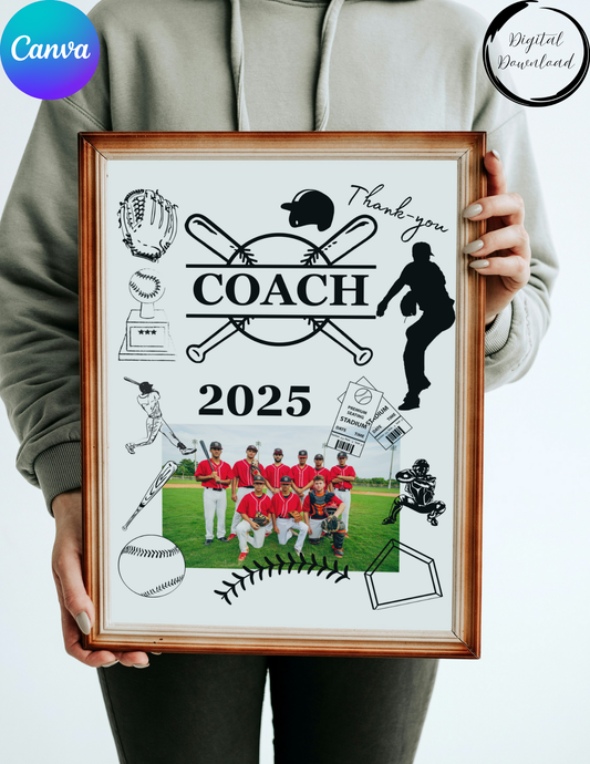 Thank-you Coach Baseball Gift