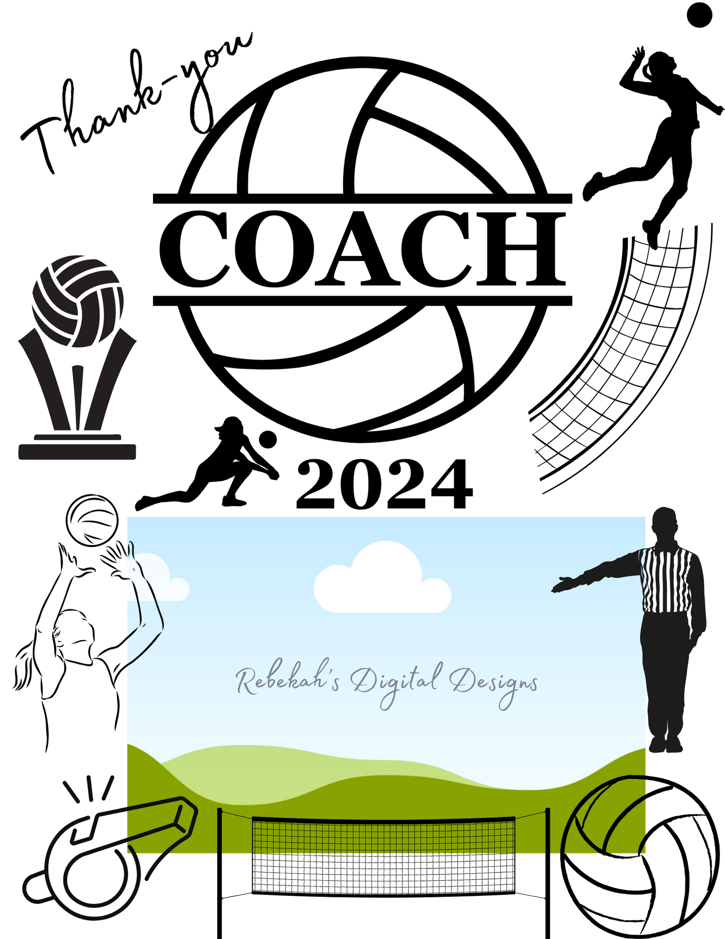 Thank-you Coach Volleyball Gift