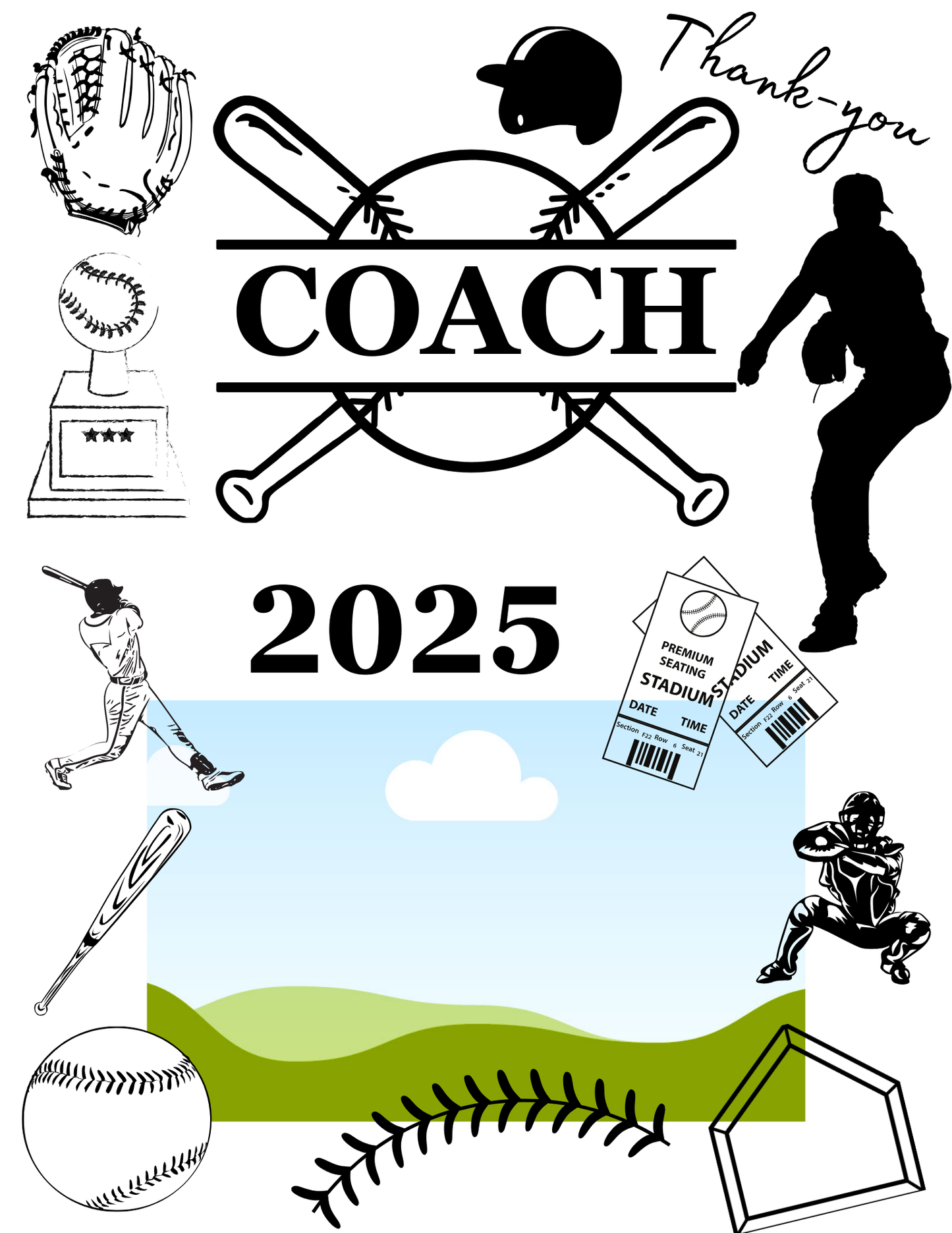 Thank-you Coach Baseball Gift