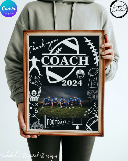 Thank-you Coach Football Gift